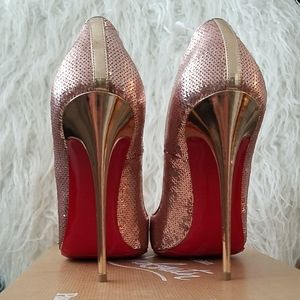 Christian Louboutin Rosegold Sequin So Kate
